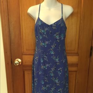 Blue Flowered Express summer dress size 1/2